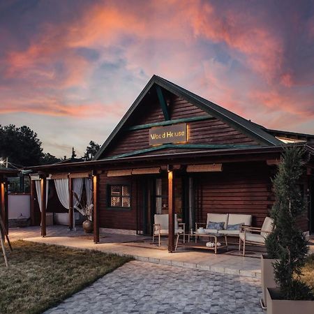 Wood House "Private Spa" Vergia Exteriér fotografie