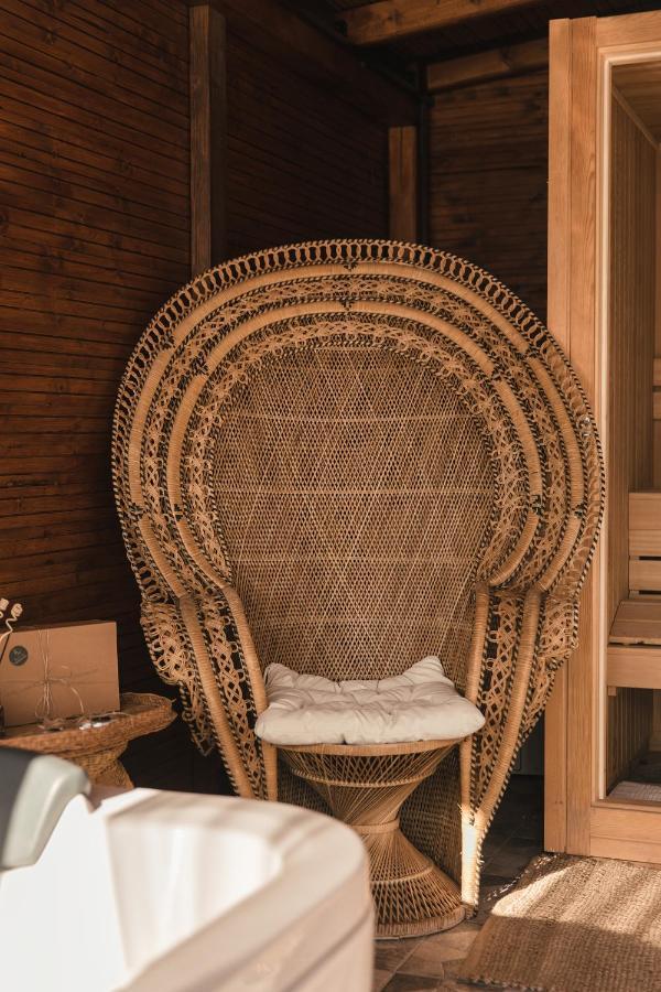 Wood House "Private Spa" Vergia Exteriér fotografie